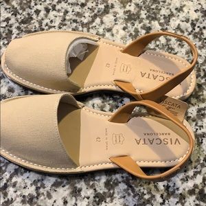 Viscata Genuine Leather & Canvas Sandals